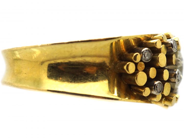 18ct Gold & Diamond Ring by Gilian Packard in the Original Case