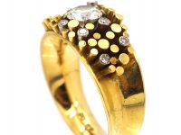 18ct Gold & Diamond Ring by Gilian Packard in the Original Case