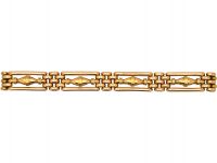 Edwardian 15ct Gold Gate Bracelet