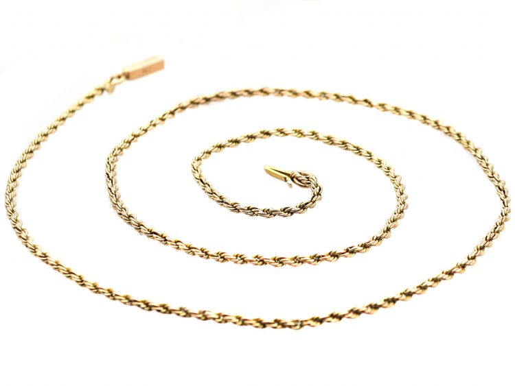 Edwardian 9ct Gold Prince of Wales Twist Chain