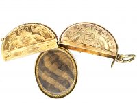Victorian 15ct Gold locket with Swivel Buckle Opening