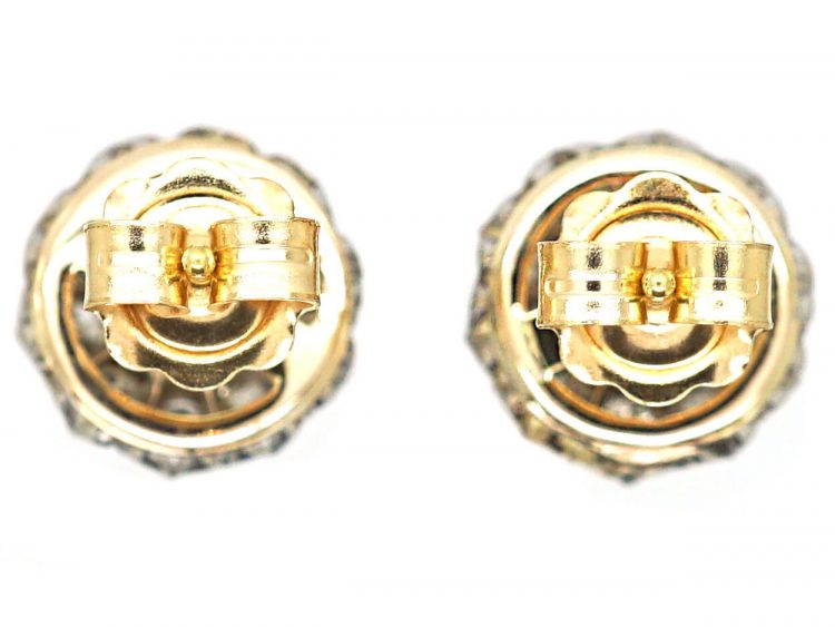 Early 20th Century Diamond Cluster Earrings