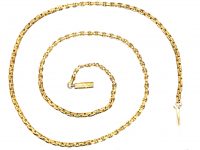 Victorian 9ct Gold Chain with Barrel Clasp