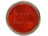 Victorian Gold Cased Seal with Forget me Not on the Base