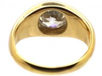 Edwardian 18ct Gold Ring set with a Two Carat Old Mine Cut Diamond