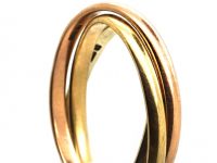 9ct Three Colour Gold Russian Wedding Ring
