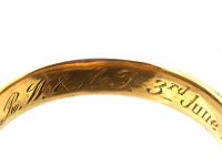 Victorian 18ct Gold Wedding Ring with Laurel Leaf Motif