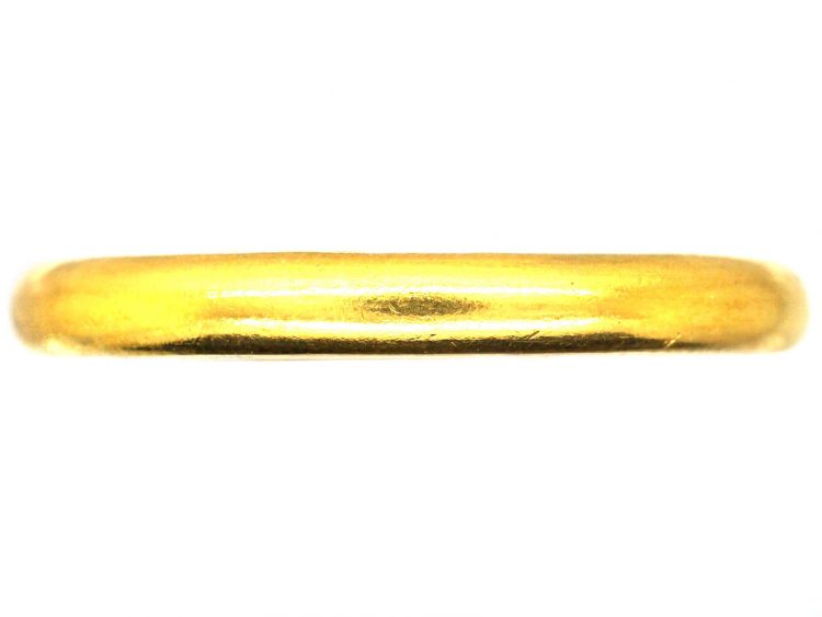Victorian 18ct Gold Large Round Wedding Ring