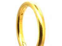 Victorian 18ct Gold Large Round Wedding Ring