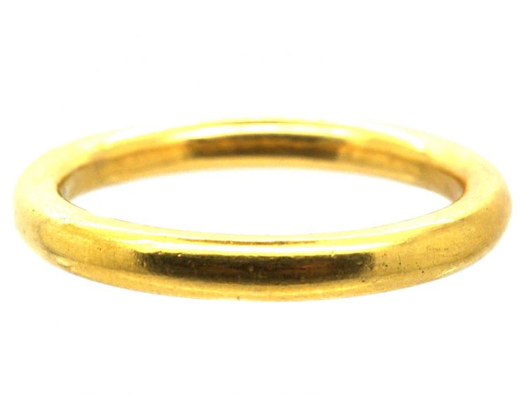 Victorian 18ct Gold Large Round Wedding Ring