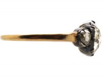 Georgian 15ct Gold & Silver, Three Stone Rose Diamond Ring