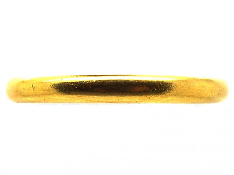 Victorian 18ct Gold Large Round Wedding Ring