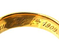 Edwardian 22ct Gold Wide Wedding Ring
