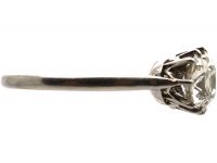 Early 20th Century Platinum Three Stone Diamond Ring
