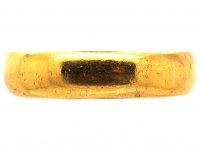 Edwardian 22ct Gold Wide Wedding Ring