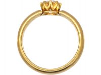 Victorian 18ct Gold Ring set with a Diamond