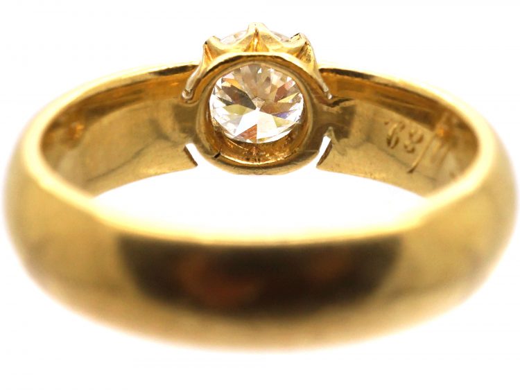 Victorian 18ct Gold Ring set with a Diamond