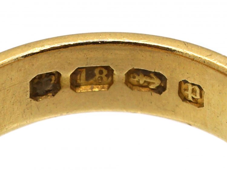 Victorian 18ct Gold Ring set with a Diamond