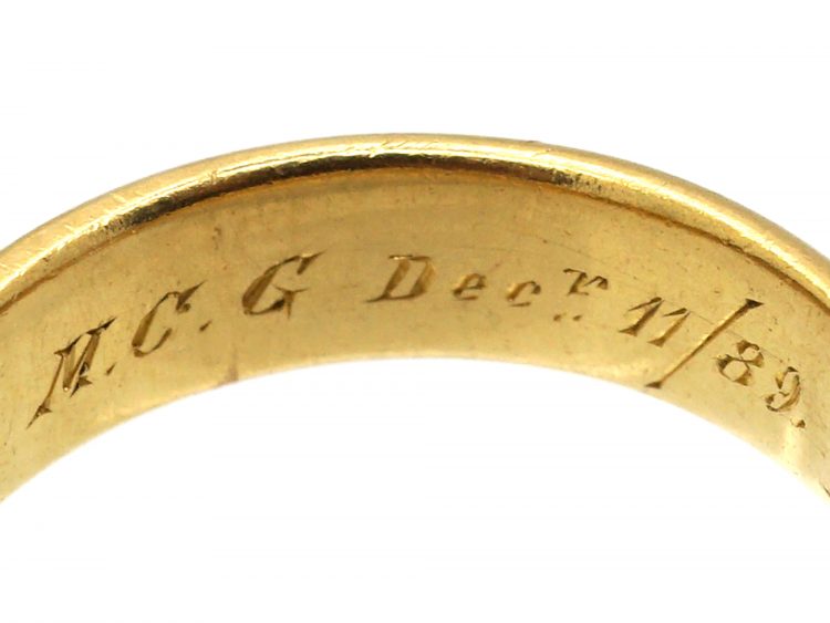 Victorian 18ct Gold Ring set with a Diamond