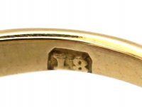Edwardian 18ct Gold, Ruby & Diamond Three Stone Ring