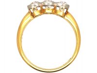 Edwardian 18ct Gold & Platinum, Three Stone Diamond Ring
