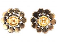 19th Century Dutch Rose Diamond Cluster Earrings