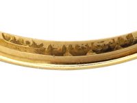 Edwardian 18ct Gold Heart Shaped Ring set with a Diamond