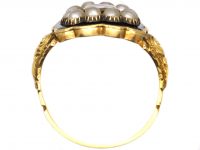 Georgian 18ct Gold & Black Enamel Mourning Ring