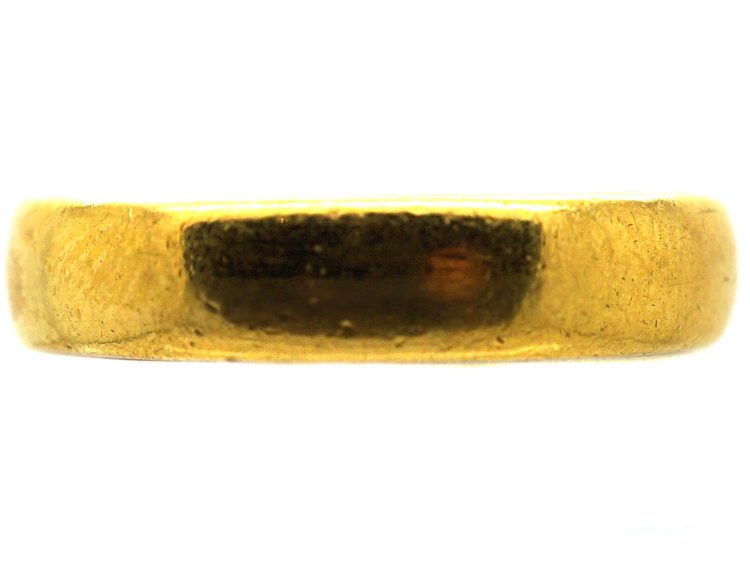 Mid 20th Century 22ct Gold Wide Wedding Ring