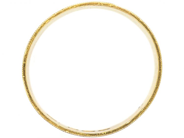 Georgian 18ct Gold & White Enamel Ring from 1806