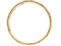 Edwardian 18ct Gold Wedding Ring with Ivy & Heart Motifs