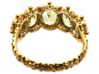 Georgian 18ct Gold Five Stone Chrysolite Ring