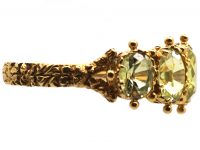 Georgian 18ct Gold Five Stone Chrysolite Ring