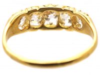 Victorian 18ct Gold, Five Stone Old Mine Cut Diamond Ring