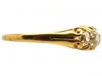 Victorian 18ct Gold, Five Stone Old Mine Cut Diamond Ring