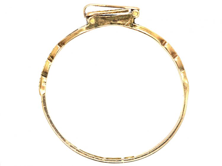 Victorian 9ct Gold Envelope Locket Ring