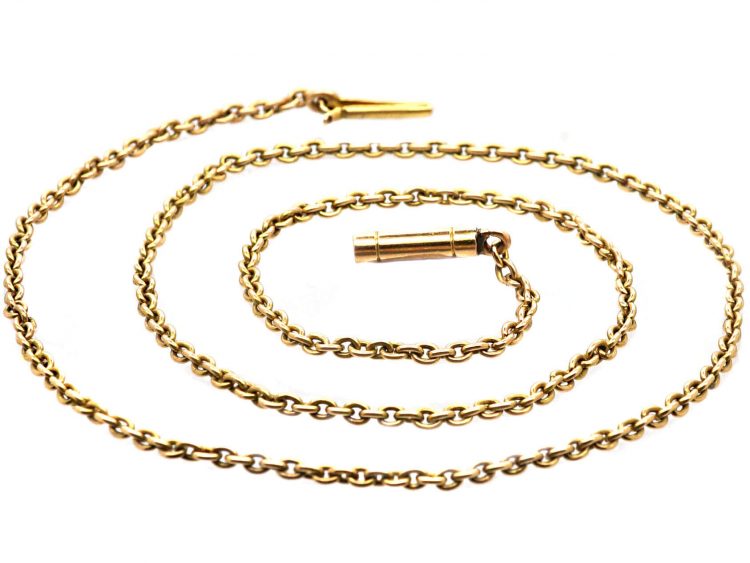 Edwardian 15ct Gold Trace Link Chain