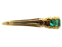 Victorian 18ct Gold Seven Stone Emerald Ring