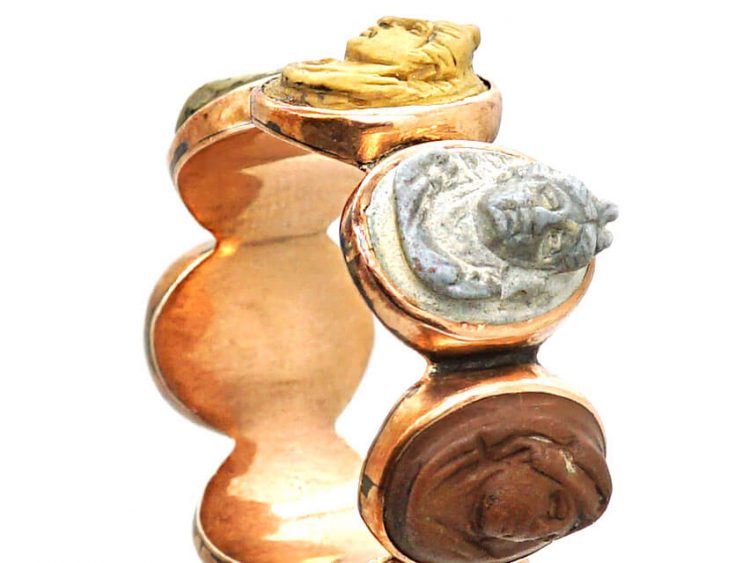 Early 19th Century Grand Tour Lava Ring