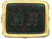 Georgian Three Colour Gold Seal with Heart Motifs
