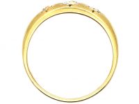 Victorian 18ct Gold Three Stone Diamond Gypsy Ring