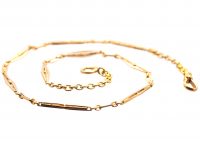 Art Deco 14ct Gold Chain with Lozenge Links