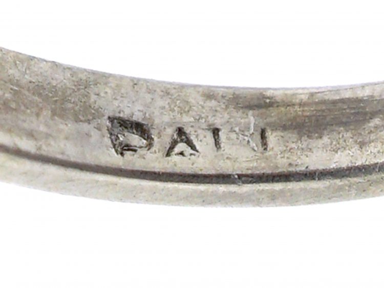 Early 20th Century Palladium, Sapphire & Diamond Ring