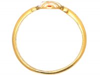 Georgian 18ct Gold Ring with Enamelled Conch Shell