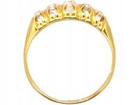 Victorian 18ct Gold, Five Stone Old Mine Cut Diamond Ring