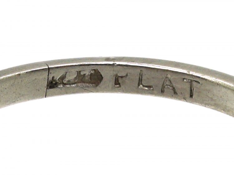 Early 20th Century 18ct White Gold & Platinum, Three Stone Sapphire & Diamond Ring