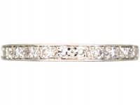 Edwardian Platinum Eternity Ring set with Diamonds