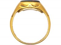 Early Victorian 18ct Gold Signet Ring with Bloodstone Intaglio of a Horse