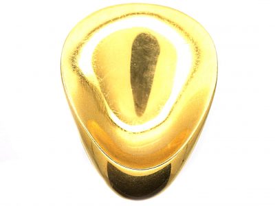 1960s 18ct Gold Clam Shell Brooch Designed by Nanna and Jorgen Ditzel for Georg Jensen