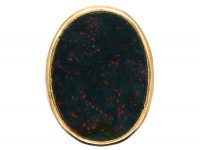 1950s 9ct Gold Horse Fob Seal with Bloodstone Base
